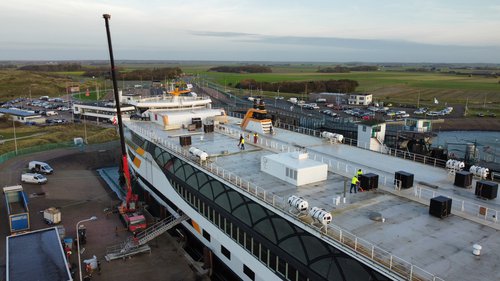 Foto Texelstroom werkzaamheden