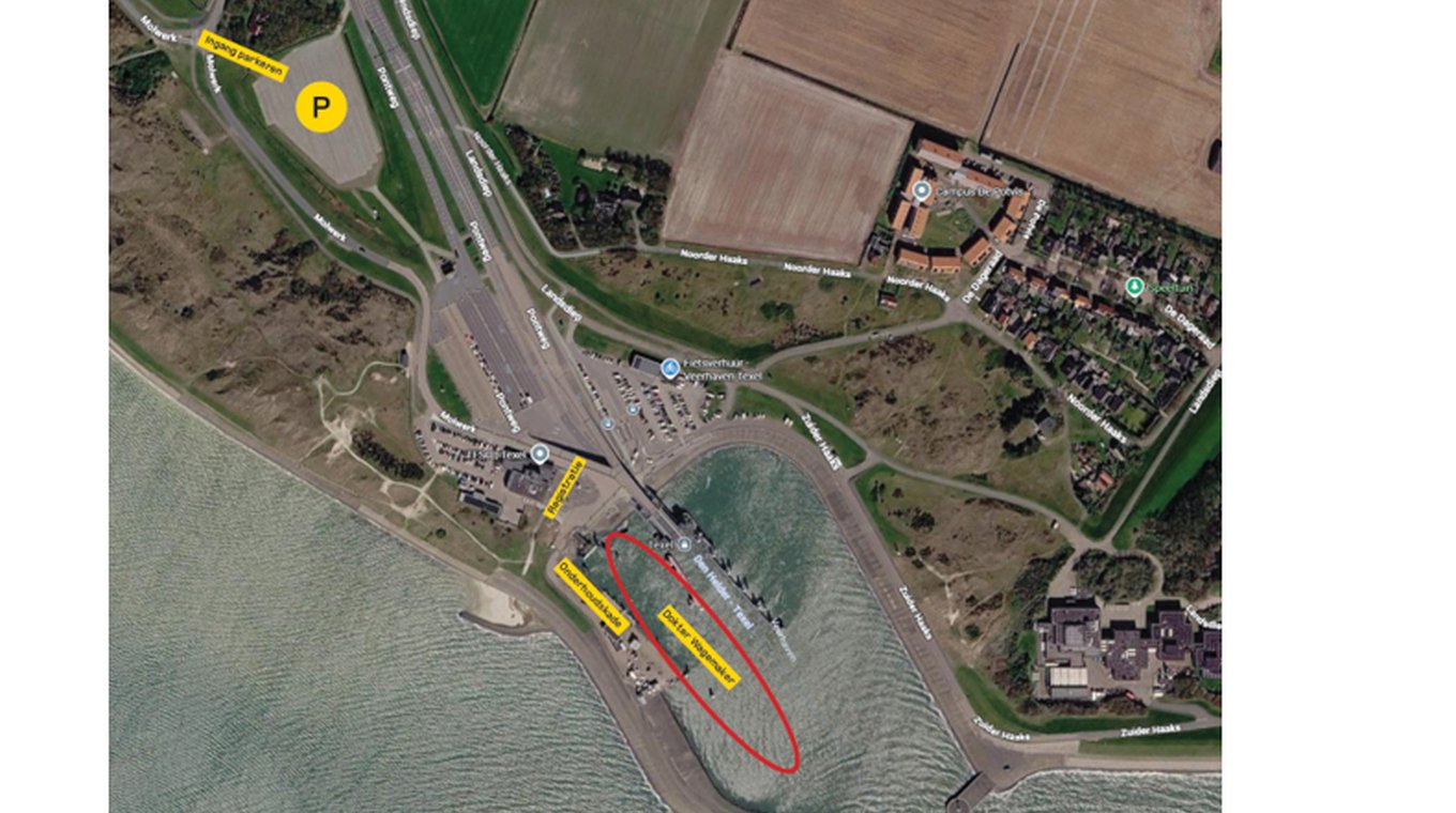 Route veerhaven voor extra AVA 21 oktober 2026